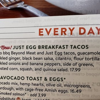 Silver Diner - Just eggs breakfast tacos - Diners Near Me - Reston, Virginia Silver Diner - Just eggs breakfast tacos - Diners Near Me - Reston, Virginia