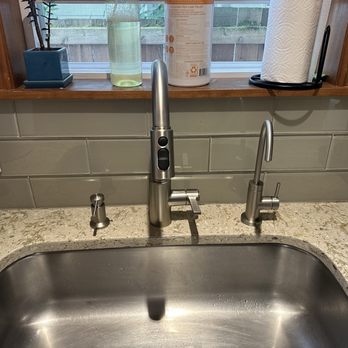 Beacon Plumbing - Seattle - New soap dispenser, water faucet and filtered water beverage faucet. - Plumbing Near Me - Seattle, Washington Beacon Plumbing - Seattle - New soap dispenser, water faucet and filtered water beverage faucet. - Plumbing Near Me - Seattle, Washington