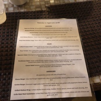 Sugarcane Grille - Sugarcane Grille Menu Front - Caribbean Near Me - Charlotte Amalie, Virgin Islands
