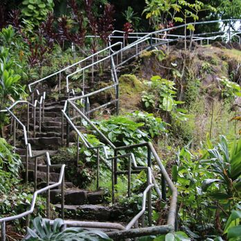 Rainbow Falls - The steps to get to the top. Not necessarily a good place to view the falls from as there is a lookout below. - Parks Near Me - Hilo, Hawaii