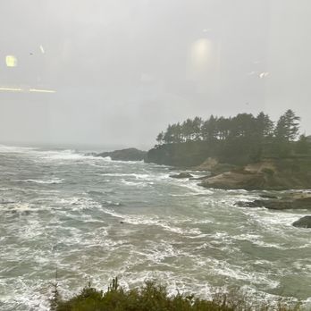 Tidal Raves - View of the ocean from the window view on a weatherly day - New American Near Me - Depoe Bay, Oregon Tidal Raves - View of the ocean from the window view on a weatherly day - New American Near Me - Depoe Bay, Oregon