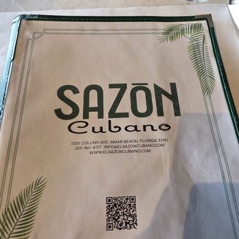 Sazon Cuban Cuisine - Menu - Cuban Near Me - Miami Beach, Florida Sazon Cuban Cuisine - Menu - Cuban Near Me - Miami Beach, Florida