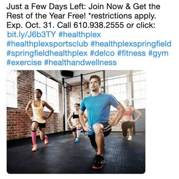 Springfield YMCA - Ads often feature bright gym filled with thin, young, lightly-dressed people. Ads don't mention that gym shown is *not* the Healthplex. - Gyms Near Me - Springfield, Pennsylvania Springfield YMCA - Ads often feature bright gym filled with thin, young, lightly-dressed people. Ads don't mention that gym shown is *not* the Healthplex. - Gyms Near Me - Springfield, Pennsylvania