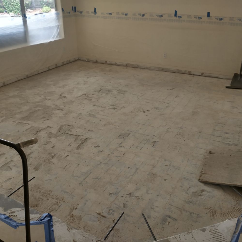 Caseys Custom Concrete - Sunken floor after another company removed old hardwood - Masonry/Concrete Near Me Caseys Custom Concrete - Sunken floor after another company removed old hardwood - Masonry/Concrete Near Me