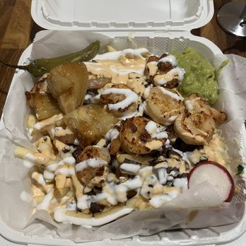 The Taco Shrimp - Serf and turf fries. - Beer, Wine & Spirits Near Me - Hemet, California The Taco Shrimp - Serf and turf fries. - Beer, Wine & Spirits Near Me - Hemet, California