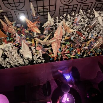 Hidden Bar - Paper cranes fill the ceiling. - Speakeasies Near Me - Houston, Texas