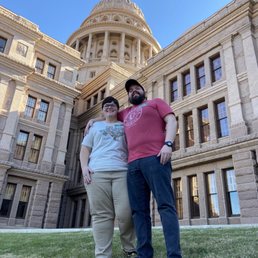 Our tour guide took this dramatic photo of my husband and I in front of the capital building. Our tour guide took this dramatic photo of my husband and I in front of the capital building.