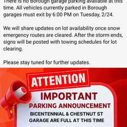 Post by the Borough of West Chester. Post by the Borough of West Chester.