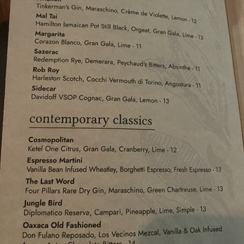 Sage - Cocktail menu - New American Near Me - Sarasota, Florida Sage - Cocktail menu - New American Near Me - Sarasota, Florida