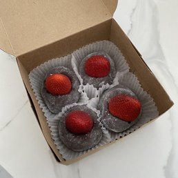 Strawberry Ganache Mochi