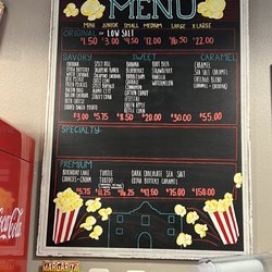 Alamo City Popcorn & Gifts - Popcorn Menu