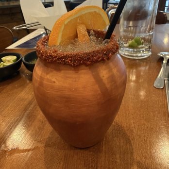 Lapa Lapa Seafood & Drinks - Cantarito. Tequila, fresh orange, grapefruit, lime, salt, squirt - Seafood Near Me - El Paso, Texas