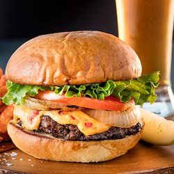 The View - The Grill Burger with Pimento Cheese
