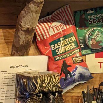 Big Foot Tavern - The chips look good they are a mix between salt and vinegar and barbecue $7 a bag - Bars Near Me - Crescent, Oregon