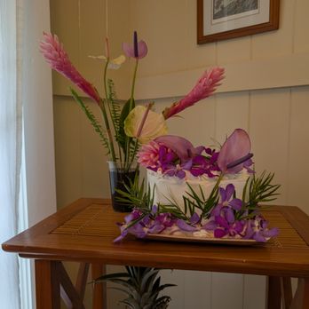 Blue Orchid - Completly transformed into a proper wedding cake. - Florists Near Me - Koloa, Hawaii Blue Orchid - Completly transformed into a proper wedding cake. - Florists Near Me - Koloa, Hawaii