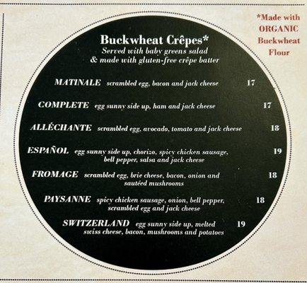 Menu photo 2 Creme de La Crepe Huntington Beach, CA