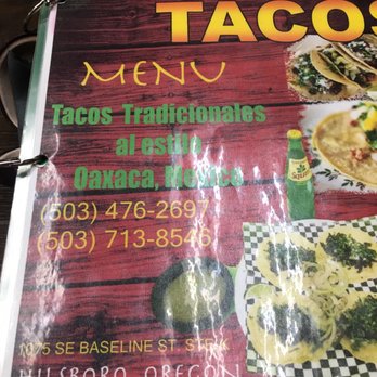 Vasquez Tacos - Menu cover - Tacos Near Me - Cornelius, Oregon Vasquez Tacos - Menu cover - Tacos Near Me - Cornelius, Oregon