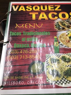 Menu photo 7 Vasquez Tacos Cornelius, OR Menu photo 7 Vasquez Tacos Cornelius, OR