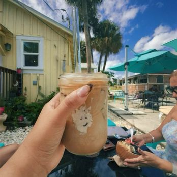 Bunkhouse Coffee Bar - Pumpkin spice iced latte with almond milk - Coffee & Tea Near Me - Jensen Beach, Florida