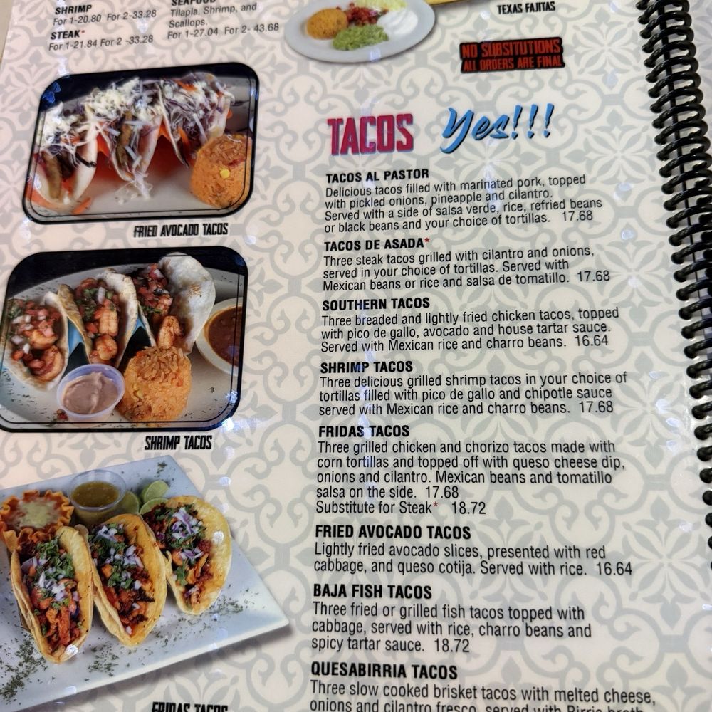 Frida's Grill & Cantina - Menu - Mexican Near Me - Stockbridge, Georgia Frida's Grill & Cantina - Menu - Mexican Near Me - Stockbridge, Georgia