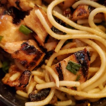 Cask Strength Bar and Kitchen - Asian fusion pasta bowl - Cocktail Bars Near Me - Bakersfield, California