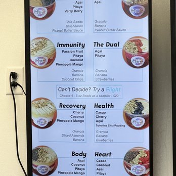 Bliss Acai - Menu 1/23 - Acai Bowls Near Me - St. Louis Park, Minnesota