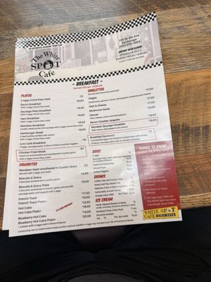 Menu photo 1 The White Spot Cafe Anchorage, AK