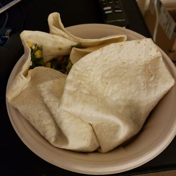 QDOBA Mexican Eats - I ordered a burrito bowl and they literally made a half wrapped burrito and put it in a bowl. How sas - Mexican Near Me - Towson, Maryland
