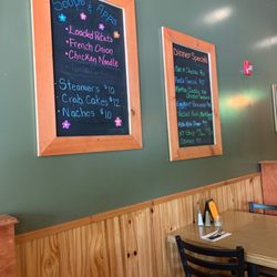 The Horse and Sulky - Menu items on wall