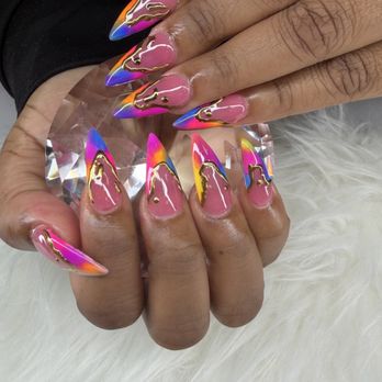 Master Nails - Laurel - Acrylic nails with designs - Nail Salons Near Me - Laurel, Maryland