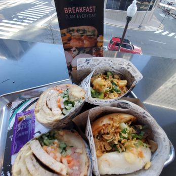 RollPlay Rosslyn - Banh mi with Angus steak/ pork belly breakfast buns - Vietnamese Near Me - Arlington, Virginia