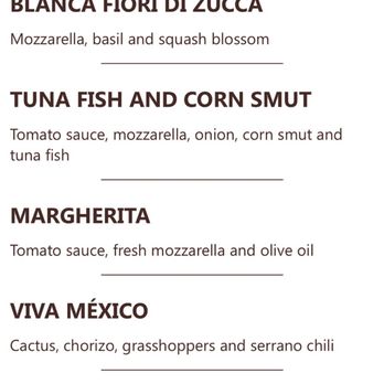 Cayuco - Pizza Menu - Seafood Near Me - Playa del Carmen, ROO