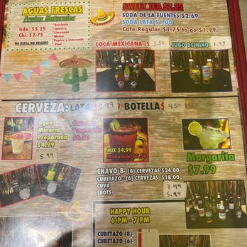 Takeria Super - Drink menu 6/23 - Mexican Near Me - Pasadena, Texas Takeria Super - Drink menu 6/23 - Mexican Near Me - Pasadena, Texas