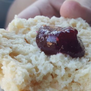 Maltby Cafe - Half of a cold biscuit with some jam, toast not pictured (12/4/20) - American Near Me - Snohomish, Washington Maltby Cafe - Half of a cold biscuit with some jam, toast not pictured (12/4/20) - American Near Me - Snohomish, Washington