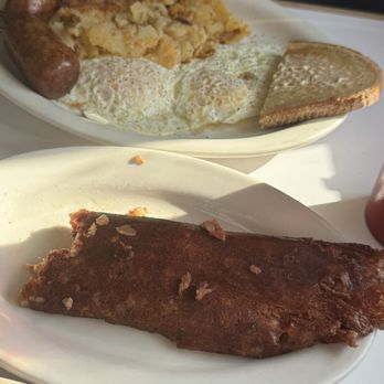 Uncle Buck's Diner - Side of corned beef hash with 2 eggs and sausage links. Also tried a chocolate chip waffle but it wasn't on the table yet. - Diners Near Me - Belvidere, New Jersey Uncle Buck's Diner - Side of corned beef hash with 2 eggs and sausage links. Also tried a chocolate chip waffle but it wasn't on the table yet. - Diners Near Me - Belvidere, New Jersey