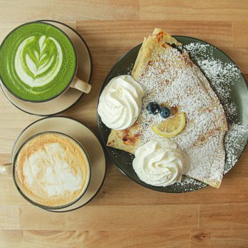 Café Blanc - Lemon Blueberry Ricotta Crepe, Matcha Latte, Hot Latte - Cafes Near Me - Parma Heights, Ohio Café Blanc - Lemon Blueberry Ricotta Crepe, Matcha Latte, Hot Latte - Cafes Near Me - Parma Heights, Ohio