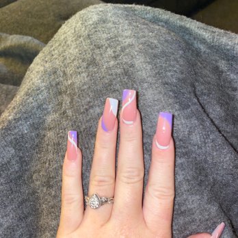 USA Nails & Spa - Index finger is completely crooked and the paint is inconsistent and the ring finger is not filed down straight - Nail Salons Near Me - Braselton, Georgia USA Nails & Spa - Index finger is completely crooked and the paint is inconsistent and the ring finger is not filed down straight - Nail Salons Near Me - Braselton, Georgia