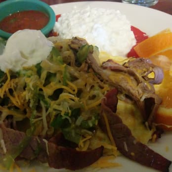 Blackbird Café - Fajita with Cottage Cheese on the side - Cafes Near Me - Long Beach, California