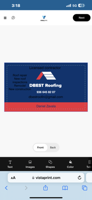 DBest Roofing Logo