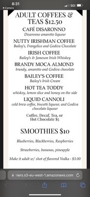 Menu photo 2 Georgetown Piano Bar Washington, DC, DC Menu photo 2 Georgetown Piano Bar Washington, DC, DC