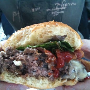Jackson Hole - Burger w. Monterey Jack Cheese, Bacon & Mushrooms - Burgers Near Me - East Elmhurst, New York Jackson Hole - Burger w. Monterey Jack Cheese, Bacon & Mushrooms - Burgers Near Me - East Elmhurst, New York