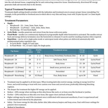The Laser Image - Morphease 8 reference guide on settings for each treatment areas. - Skin Care Near Me - Redondo Beach, California The Laser Image - Morphease 8 reference guide on settings for each treatment areas. - Skin Care Near Me - Redondo Beach, California
