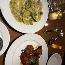 Korma Mushroom Ravioli