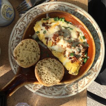 Another Broken Egg Cafe - Chorizo Bacquezo omelette-Very good, lightly spiced - Breakfast & Brunch Near Me - Clearwater Beach, Florida