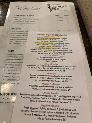 Menu photo 1 Luigi's Restaurant Old Saybrook, CT