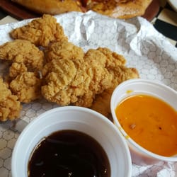 Pizza Hut - Medium pizza, wings with garlic and teriyaki on the side