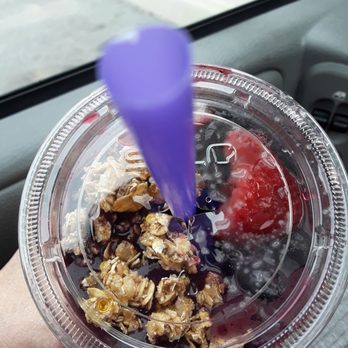 Keva Juice - Top view of Acai Blueberry "Bowl" - Juice Bars & Smoothies Near Me - Reno, Nevada