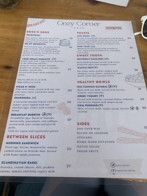 Menu photo 4 Cozy Corner Cafe Cold Spring, NY