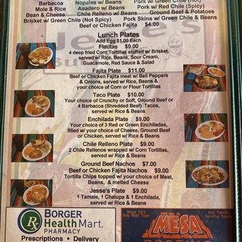Jesse's Burritos - Lunch menu - Mexican Near Me - Borger, Texas Jesse's Burritos - Lunch menu - Mexican Near Me - Borger, Texas