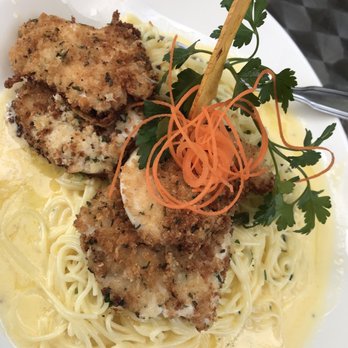 Mo Bay Grill - Parmesan chicken and angel hit with a very light lime butter cream sauce - Caribbean Near Me - Sebastian, Florida